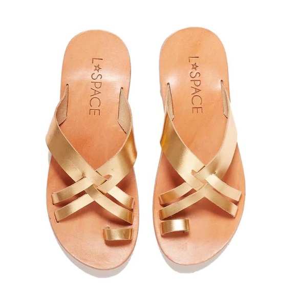 l*space Shoes - L Space Gold Shore Break Sandal